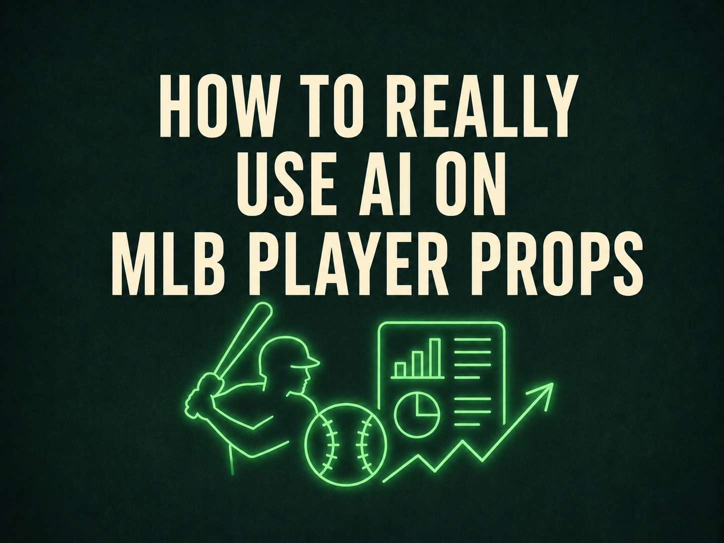 How to Use AI on MLB Player Props